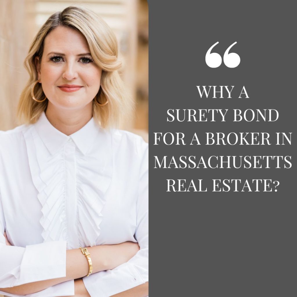 Why a Surety Bond for a broker in Massachusetts real estate? - A real estate broker making a pose.